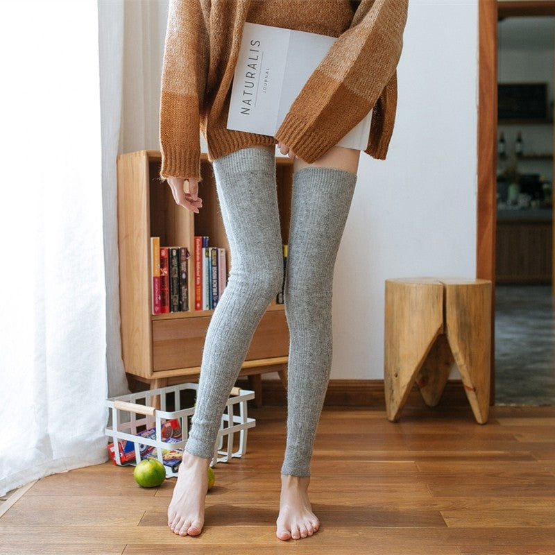 Solid Fried Dough Twists Knee Length Stockings Sets