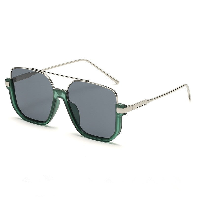 Double Bridge Blue Light Blocking Square Sunglasses
