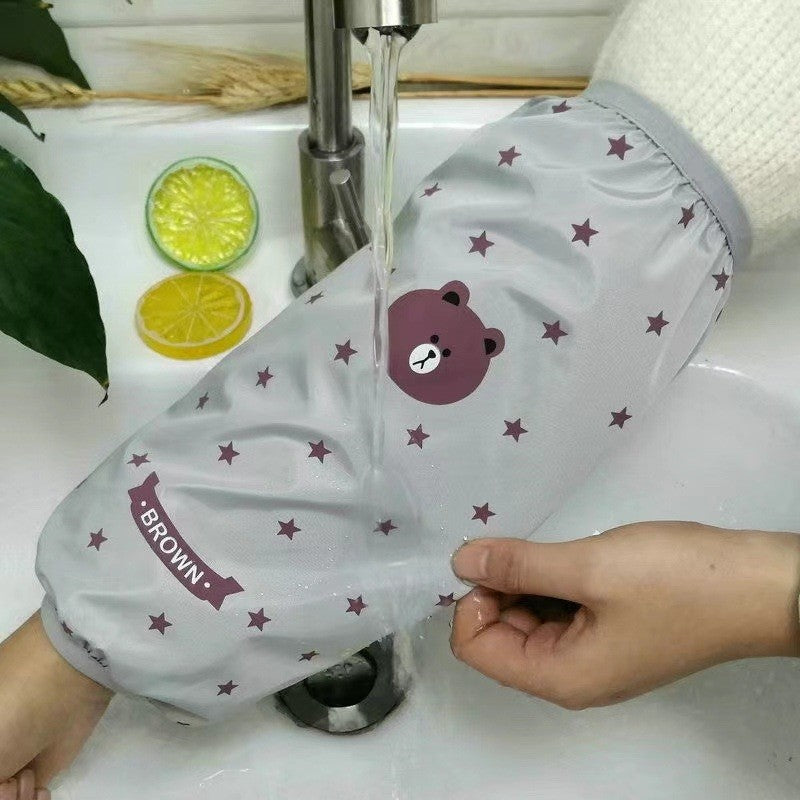 Waterproof Cartoon Print Sleeve Covers