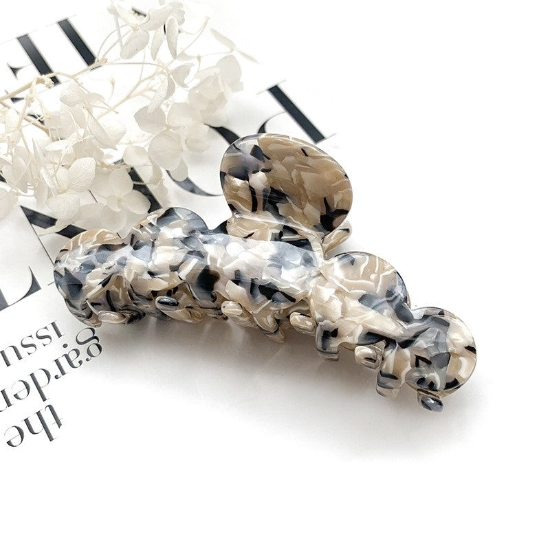 Colorful Marbled Hair Claw Clip