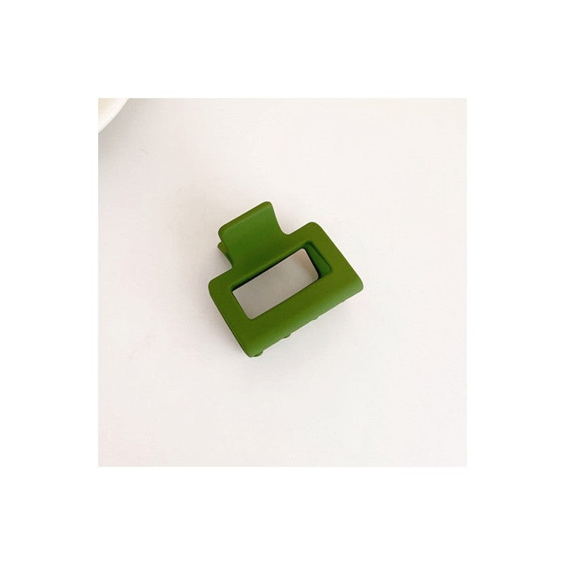 Frosted Solid Color Square Claw Clip