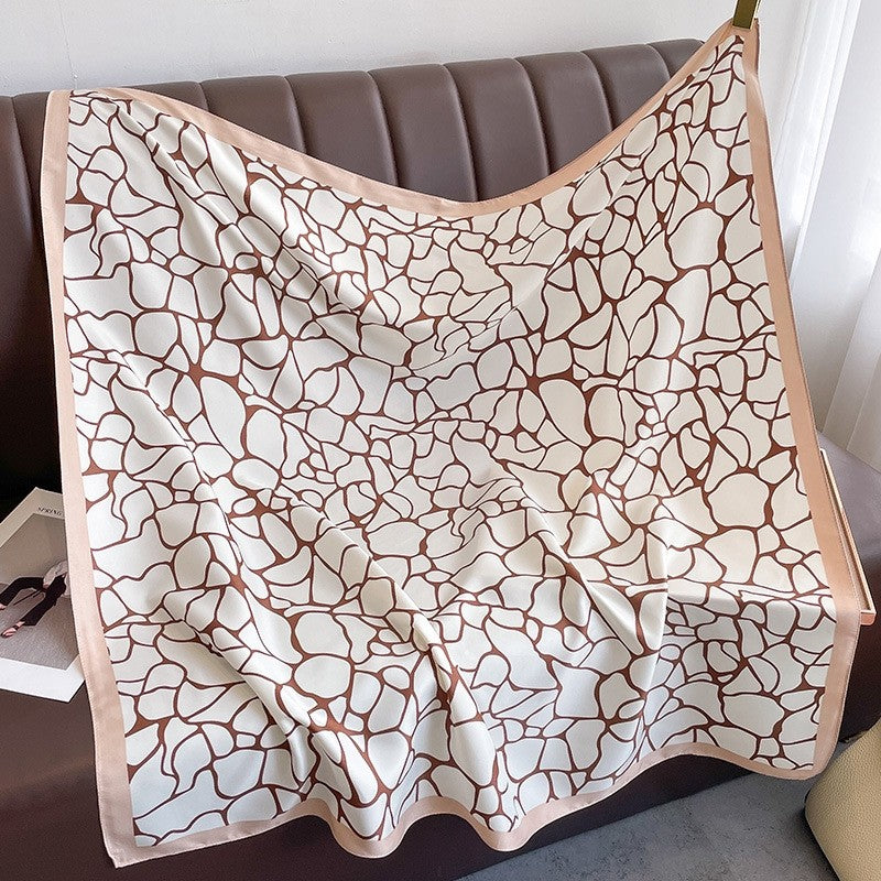 Geometric Twill Print Scarf