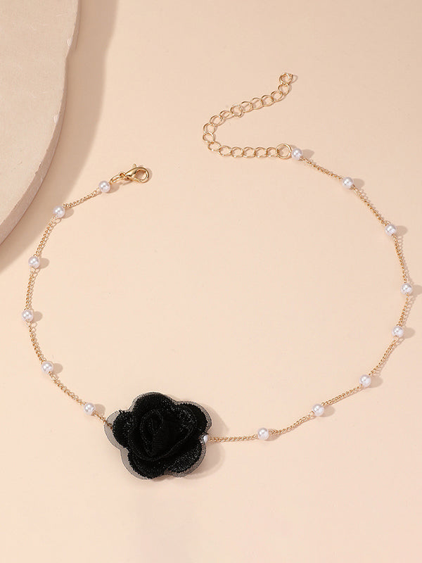 Three-Dimensional Flower Necklaces Accessories