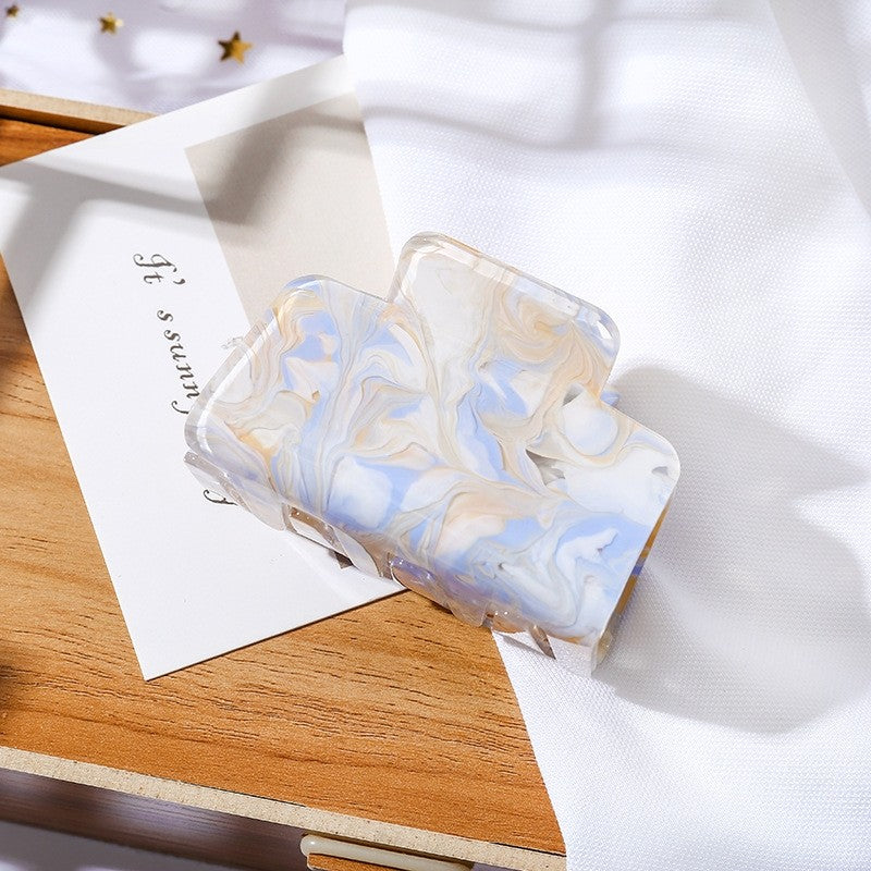 Vintage Pearlescent Acrylic Hair Claw Clip