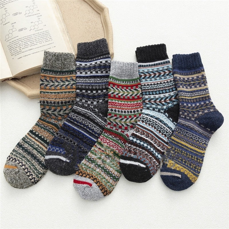 Breathable Soft Anti-Stress Striped Sock(A Set Of Five Pairs)