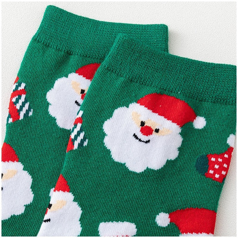 Christmas Lovely Cartoon Mid Calf Socks