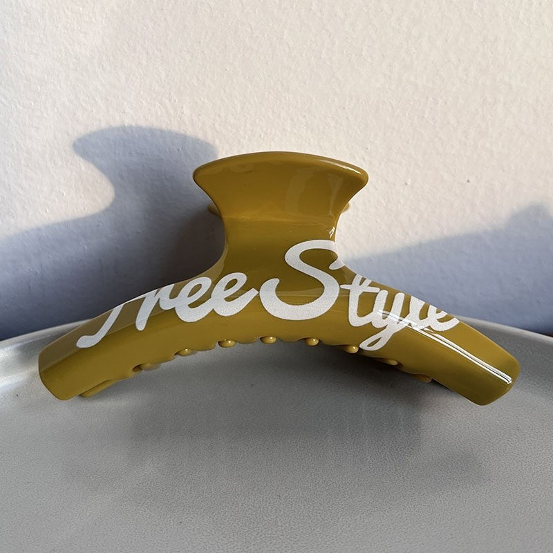 Letter Printed Daily Hair Claw Clip