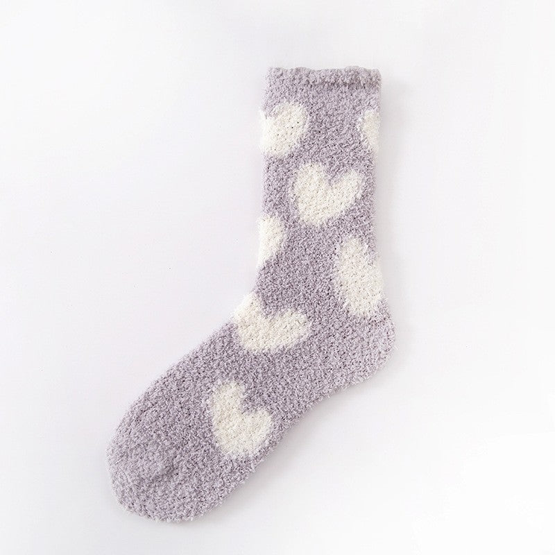 Cute Home Coral Fleece Terry Socks