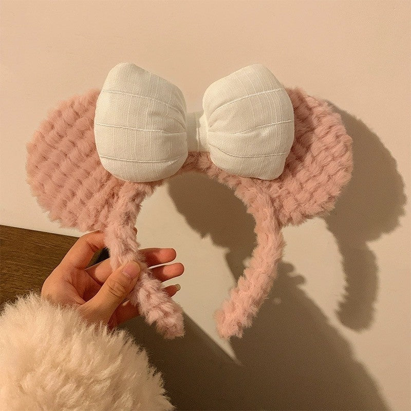 Funny Cute Cartoon Patchwork Face Wash Headband Hair Band