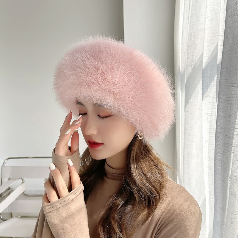 Solid Color Winter Furry Hat