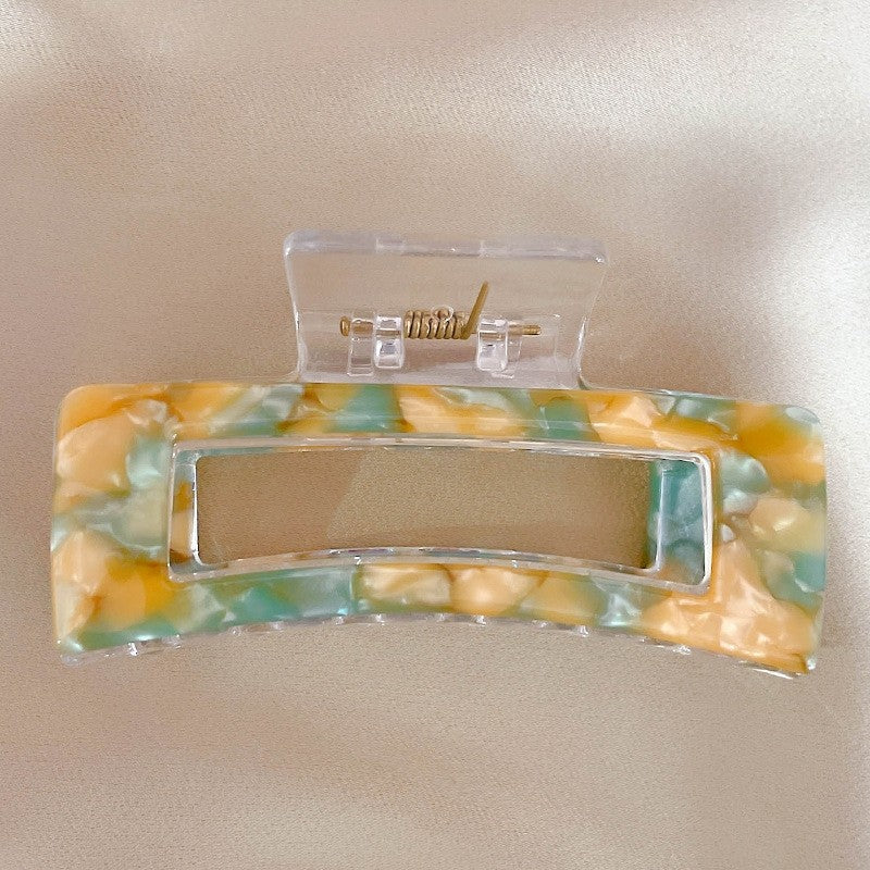 Acetate Marble Print Hair Claw Clip