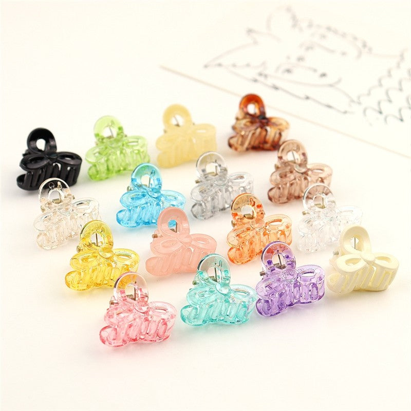 Small Transparent Colored Hair Claw Clip