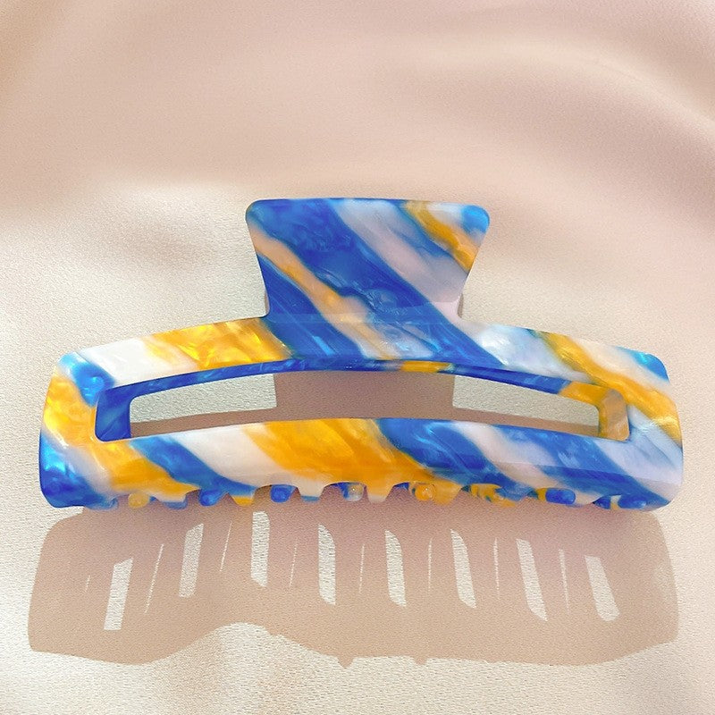 Colorful Geometric Acetate Hair Claw Clip