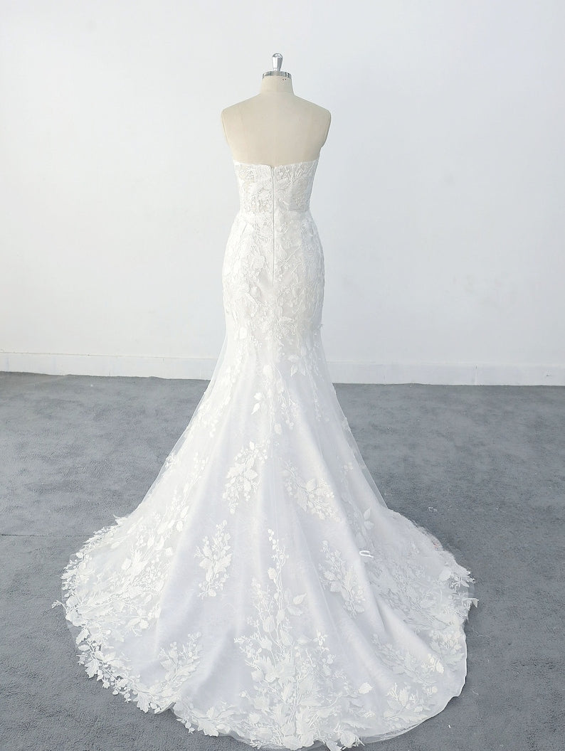 Sexy Mermaid Lace Bridal Gown Wedding Dress