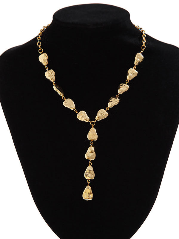 Chains Geometric Split-Joint Dainty Necklace Necklaces Accessories