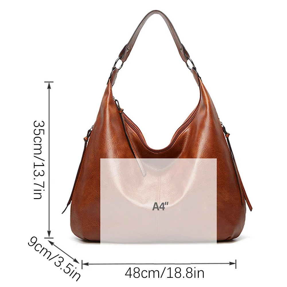 Fashion Hobo Bags for Women Soft  Slouchy Bag