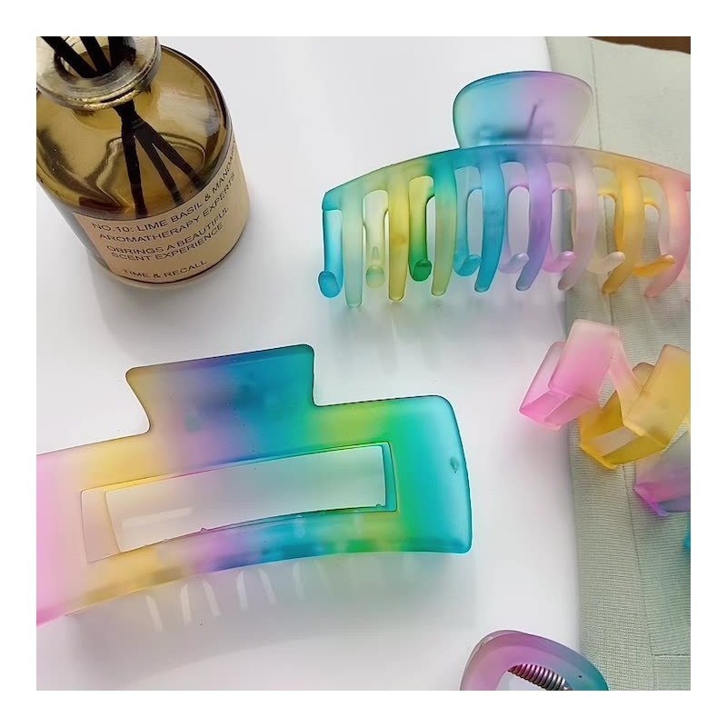 Gradient Color Various Shapes Claw Clip