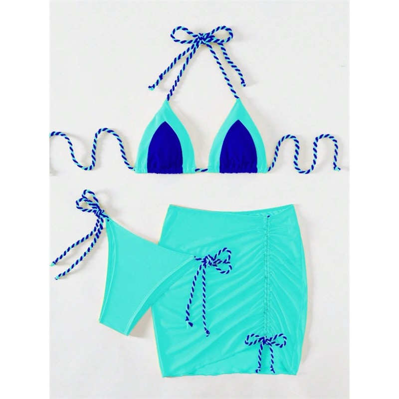 Sexy Bikini Swimsuit Set For Women, 3-Piece, Wholesale