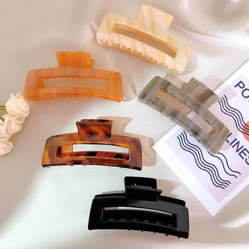 Large Cut-Out Rectangle Hair Claw Clip