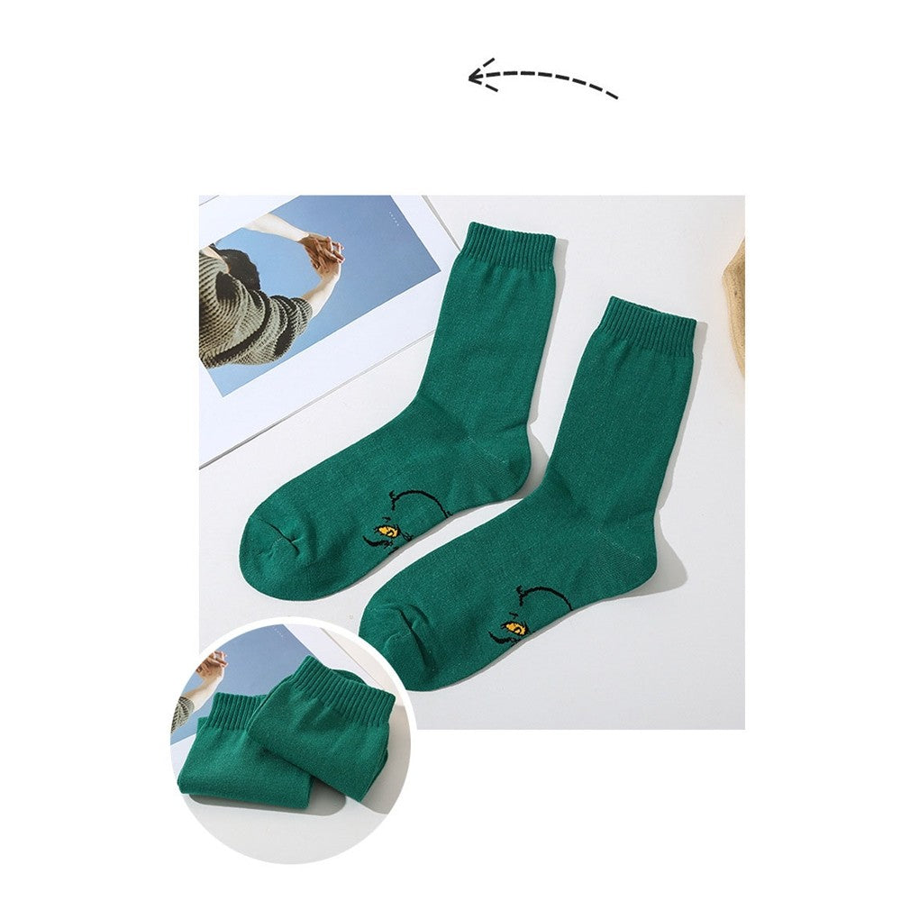 Unisex Cotton Printed Breathable Sports Socks