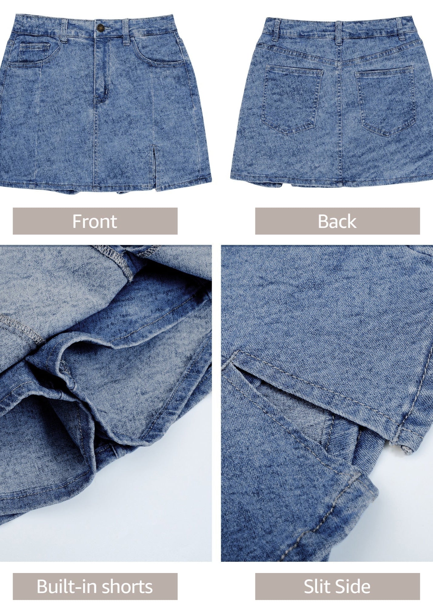 EffortlessChic Denim Skort + Own Every Moment, Confidently - 50% OFF