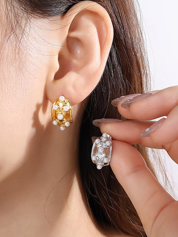 Geometric Drop Earrings