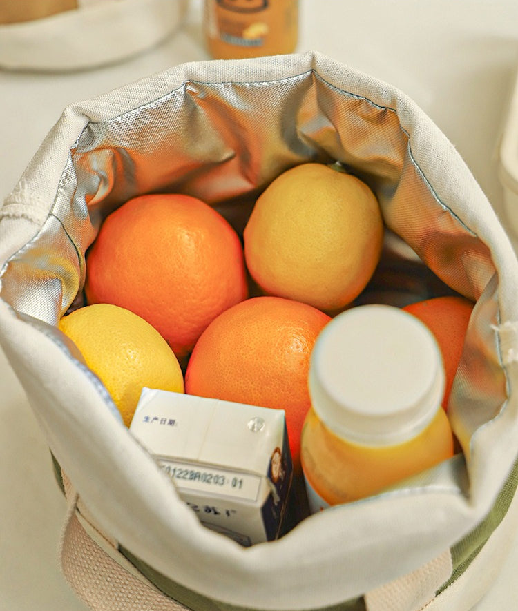 Insulated Lunch Bag with Drawstring