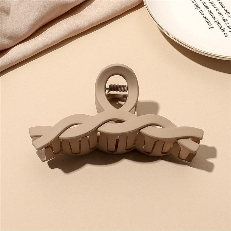Fashion Solid Matte Hair Claw Clip