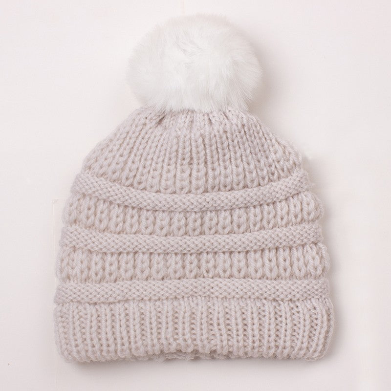 Baby's Pom Pom Knitted Hat