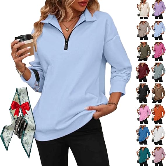 The AuraLuxe Half-Zip - Effortless Off-Duty Style - 50% OFF