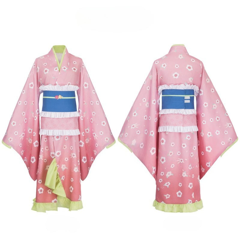 Demon Slayer Kimetsu no Yaiba Mitsuri Kanroji Cosplay Costume