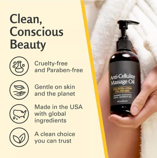 The LumiSculpt Revival Body Oil - Age-Defying Collagen, Stem Cells, and Zero Greasy Residue + 50% OFF