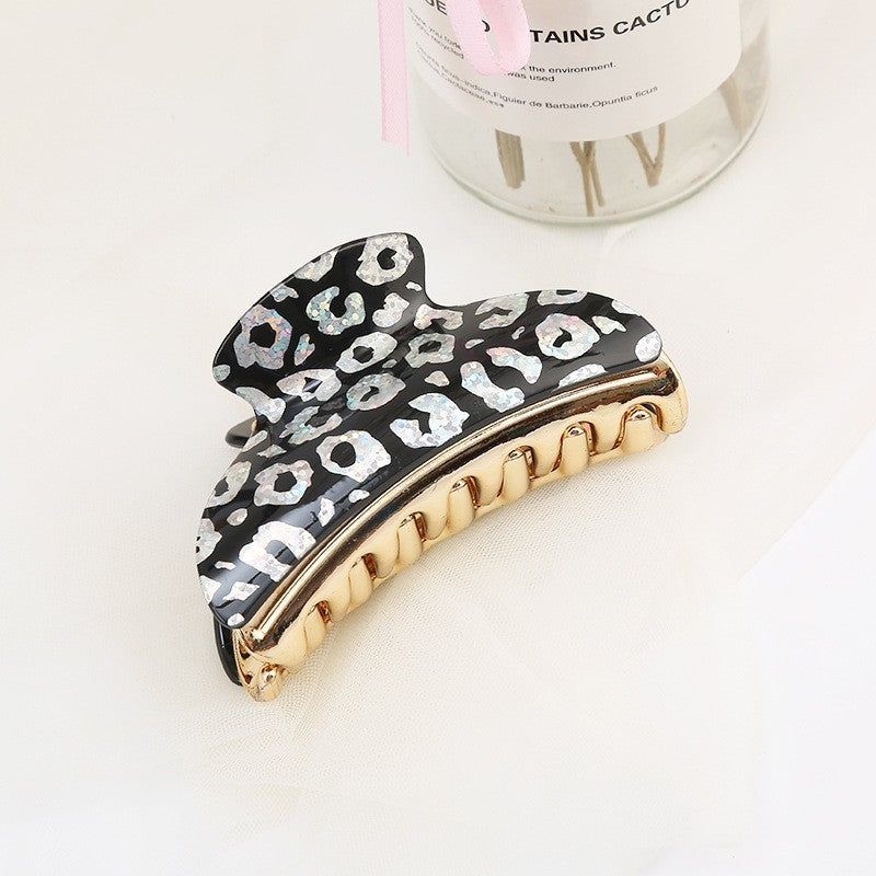 Fashion Acrylic Print Hair Claw Clip