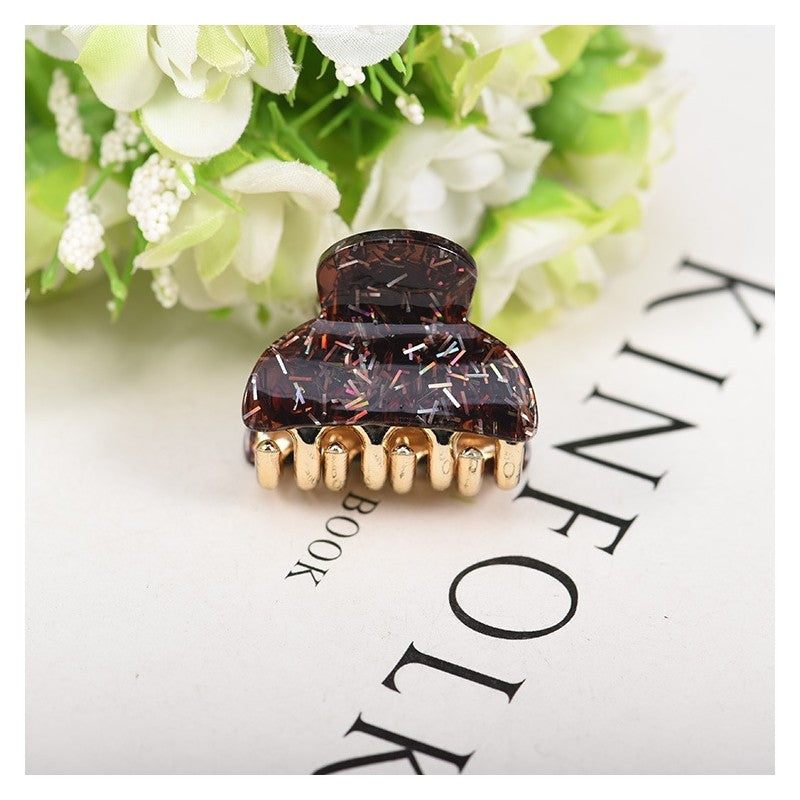 Tinsel Detail Acrylic Hair Claw Clip