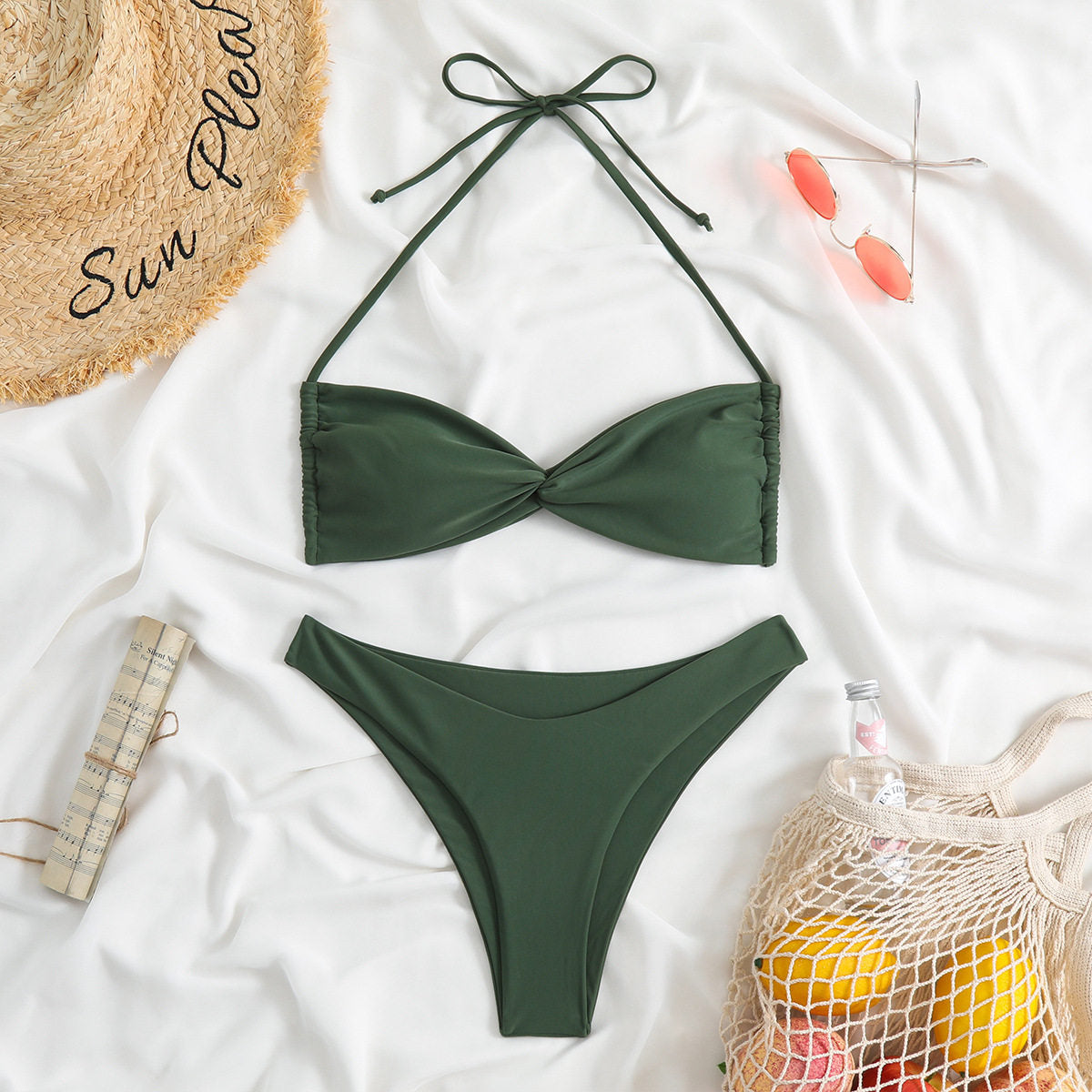 Bikini Set Women's Leopard Print Two-Piece Swimsuit