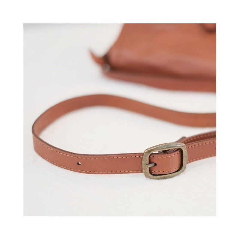 Vintage Leather Crossbody Messenger Bag