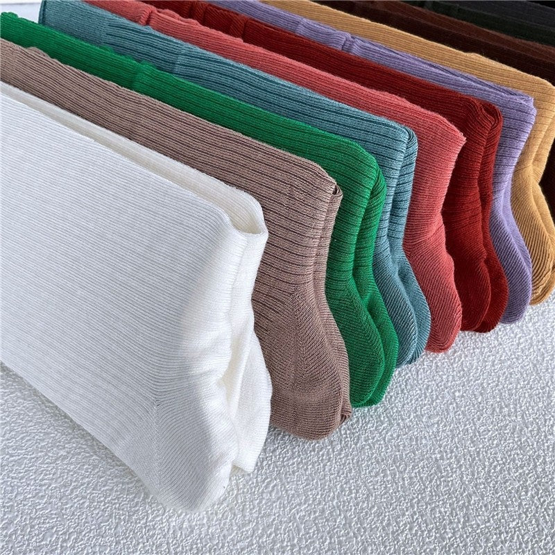 Stacked Pile Socks- Minimalist Thin Style