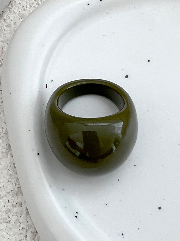 Geometric Solid Color Rings Accessories