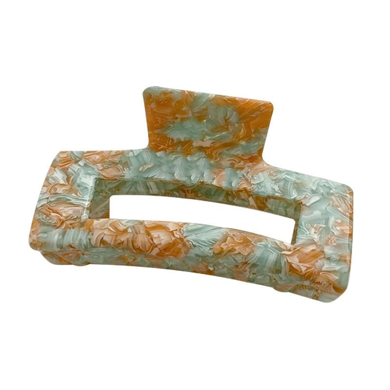 Color-Block Tie-Dye Claw Clip