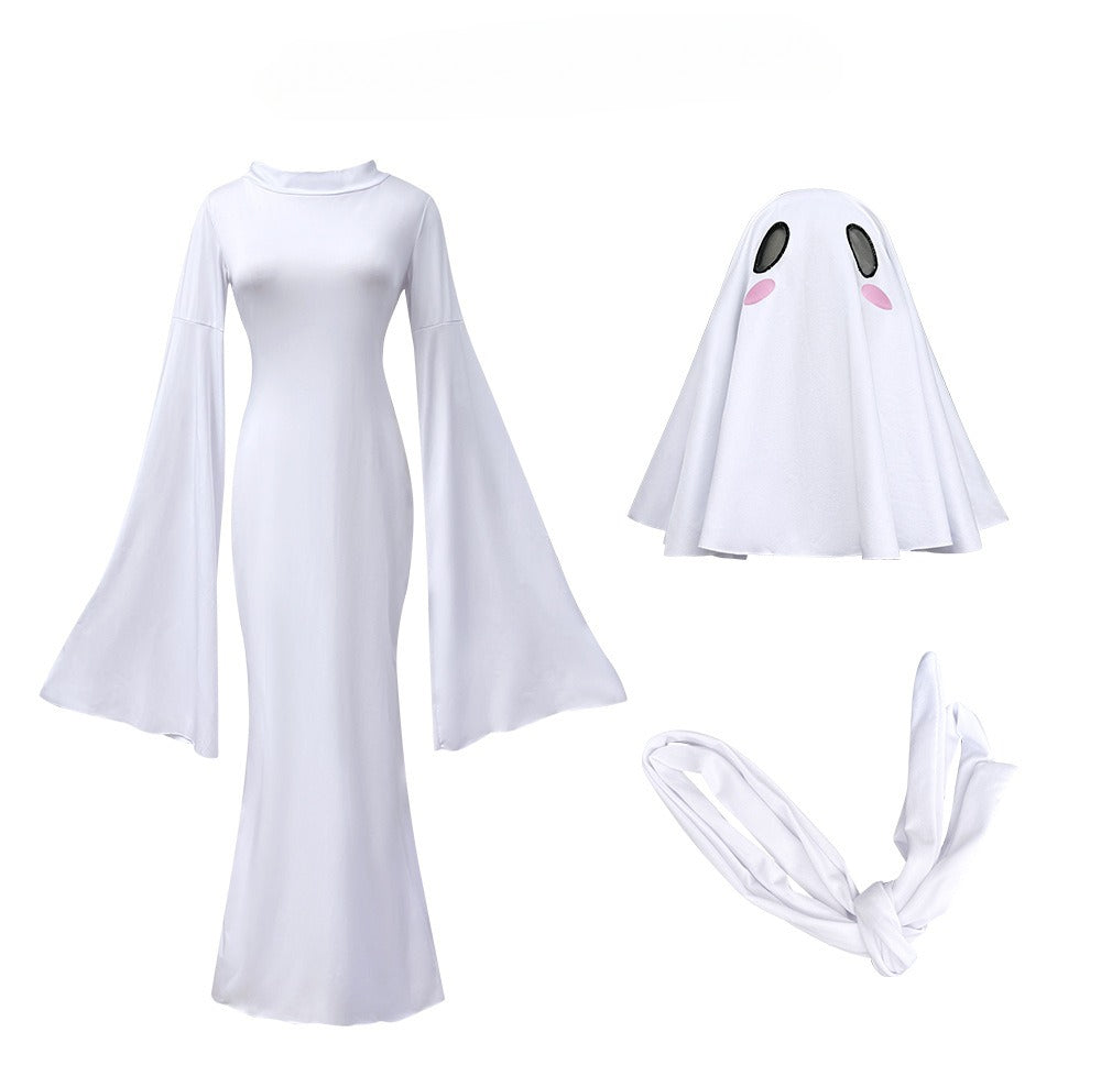 Halloween Cute Ghost Lolita Dress - Kawaii Cosplay Costume for Women