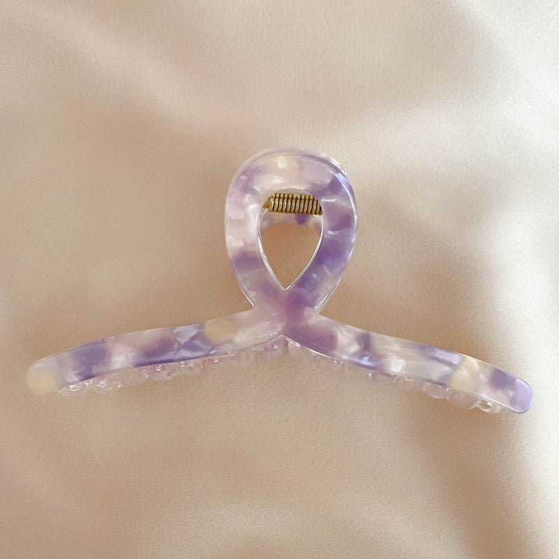 Acetate Marble Print Hair Claw Clip