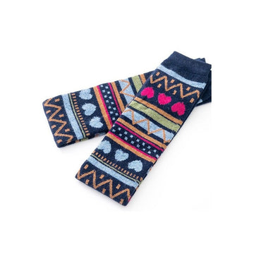 Love Jacquard Knee Length Sock Cover