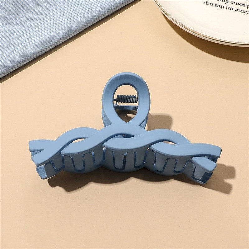 Matte Blue Multi Shape Claw Clip