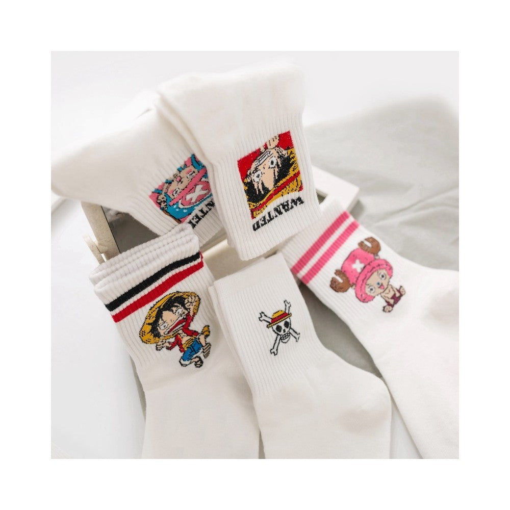 Cute Cartoon Unisex Cotton Sports Socks