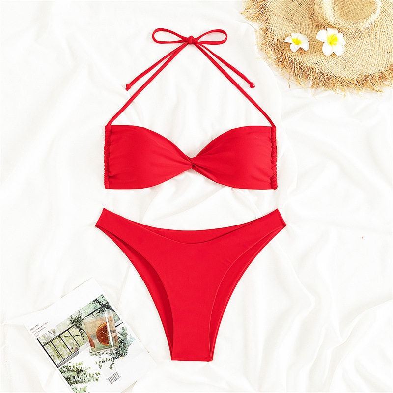 Bikini Set Women's Leopard Print Two-Piece Swimsuit