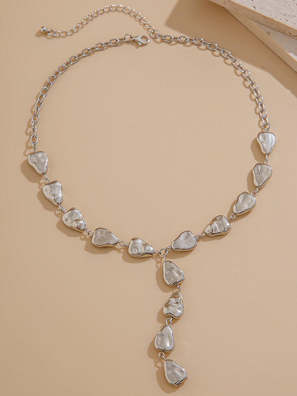 Chains Geometric Split-Joint Dainty Necklace Necklaces Accessories