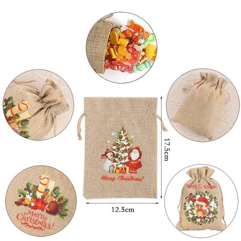 Christmas Drawstring Gift Bags