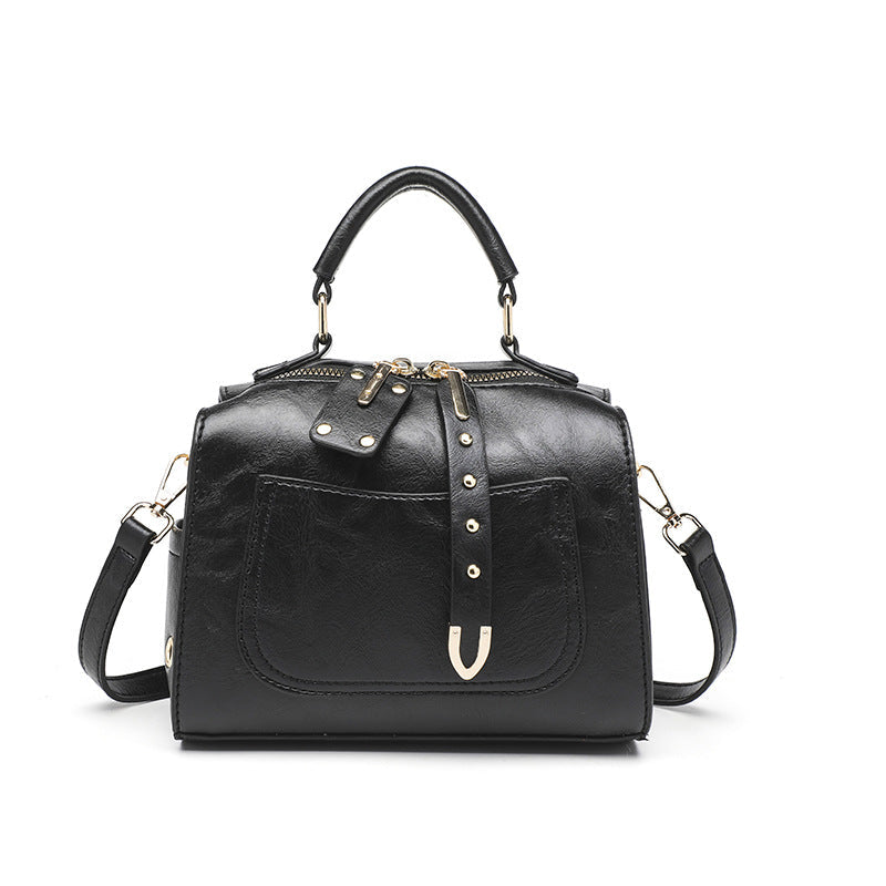 Women's Retro Shoulder Bag - Vintage Leather Crossbody Handbag
