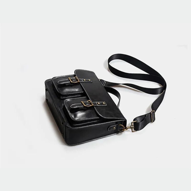 Retro Leather Women backpacks Shoulder Bag - Laptop Business Handbags