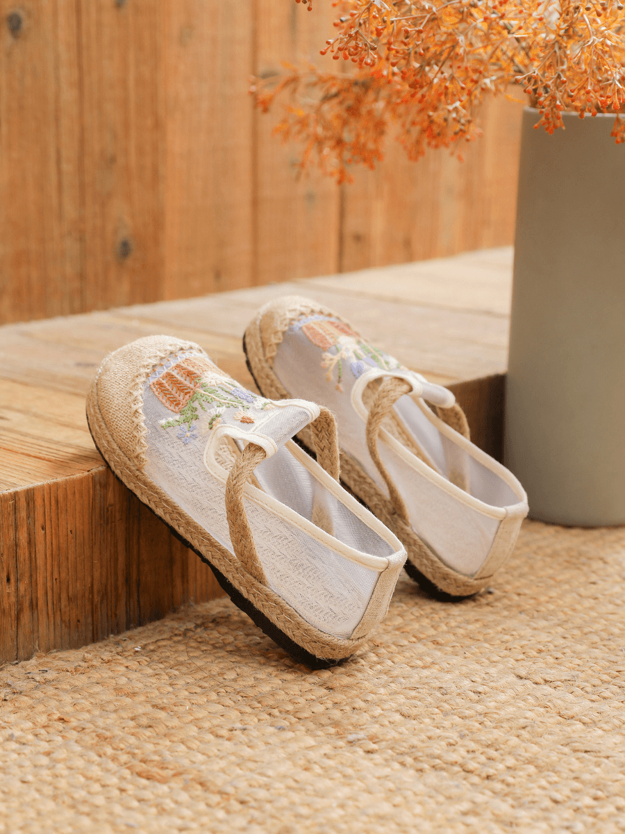 Garden Gala Embroidered Mesh Loafer